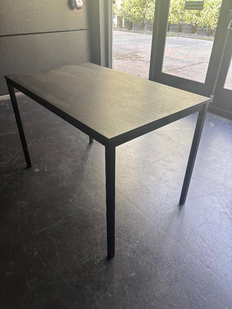 Tafel zwart vier stuks, Huis en Inrichting, Tafels | Eettafels, Ophalen, Gebruikt, 50 tot 100 cm, 50 tot 100 cm