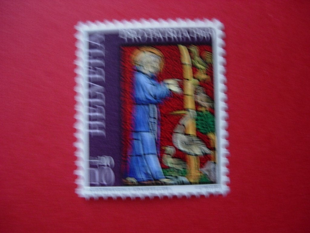Zwitserland, Glas-in-lood 1969 (1 zegel van een serie van 4), Verzenden, Postfris
