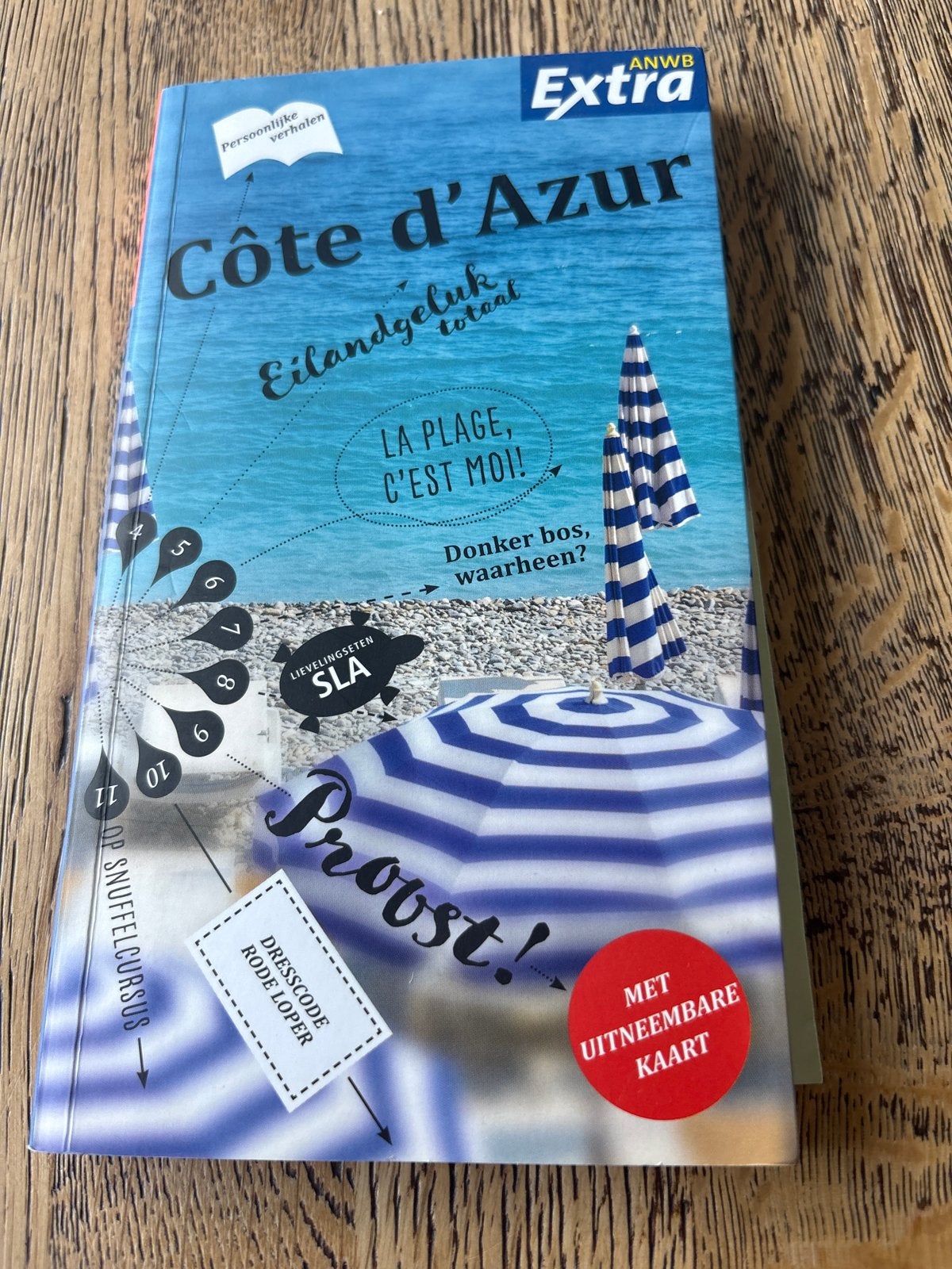 ANWB Extra Côte d'Azur Reisgids met uitneembare kaart, Europa, Ophalen of Verzenden, Zo goed als nieuw, Reisgids of -boek