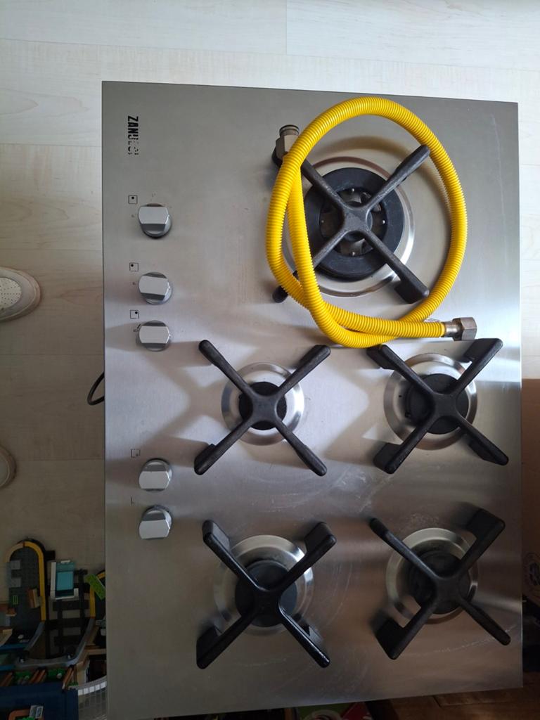Zanussi kookplaat, Witgoed en Apparatuur, Kookplaten, Ophalen, Gebruikt, 4 kookzones, Inbouw