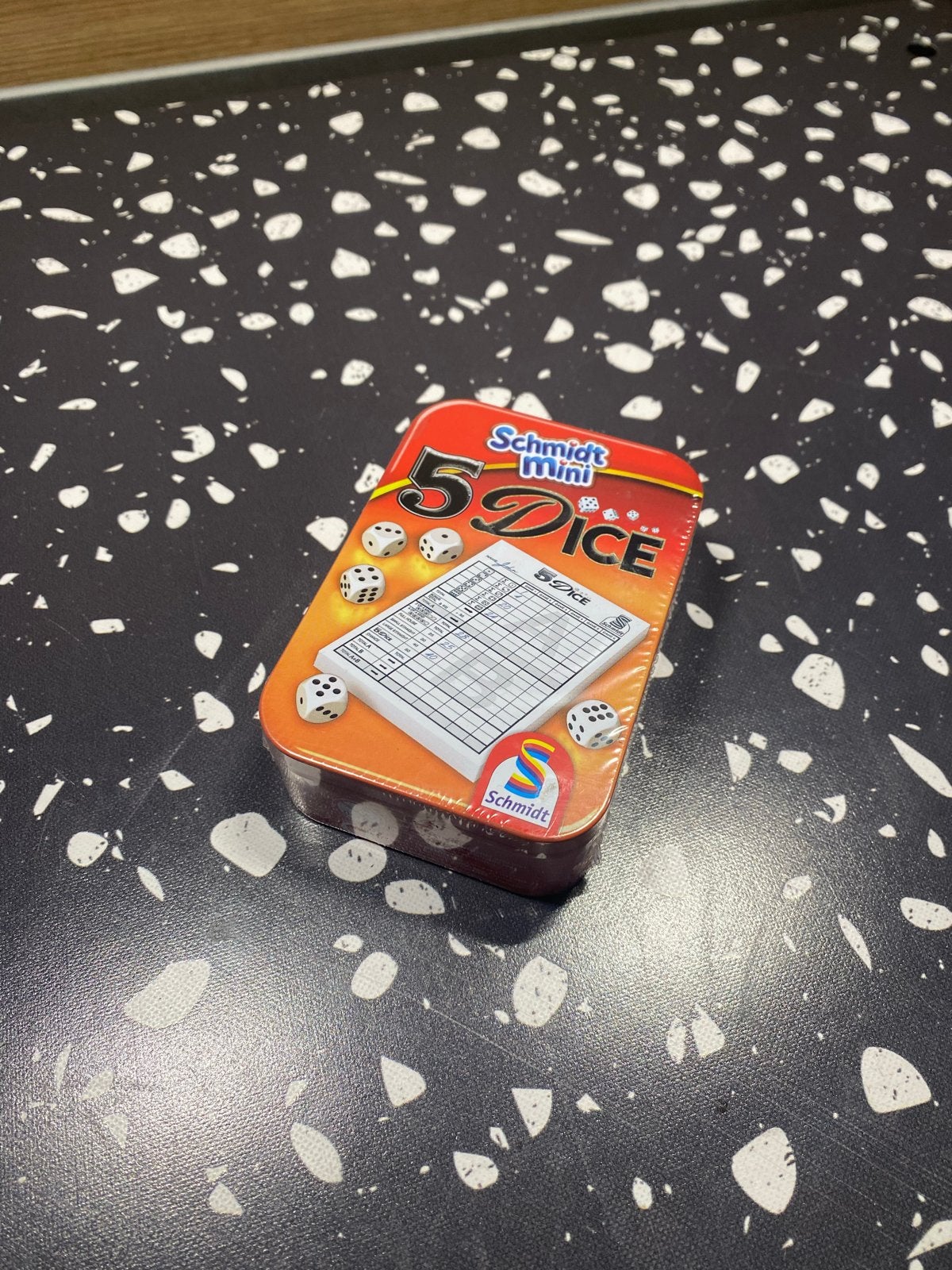 Schmidt Mini 5 Dice dobbelspel - Nieuw in verpakking, Hobby en Vrije tijd, Gezelschapsspellen | Overige, Een of twee spelers, Ophalen of Verzenden