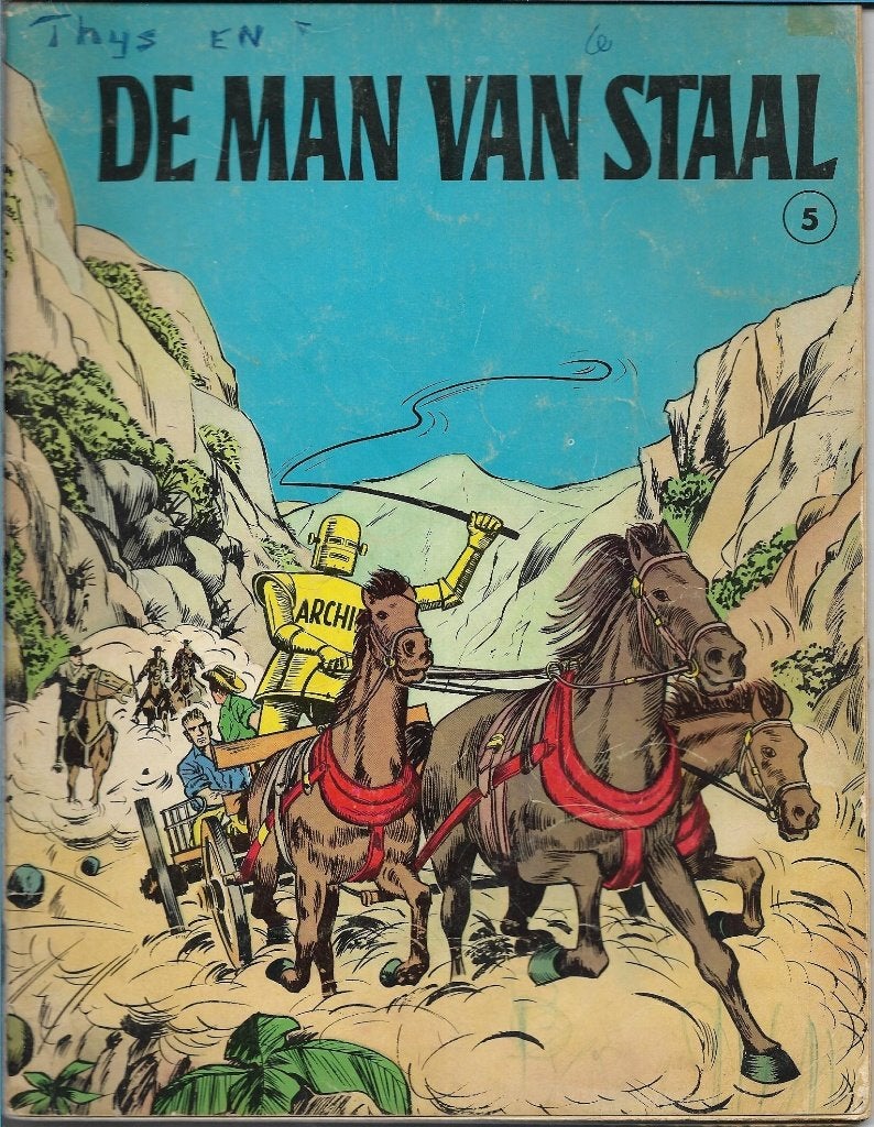 De Man van Staal - Overval op de postwagen, Eén stripboek, Ophalen of Verzenden, Gelezen