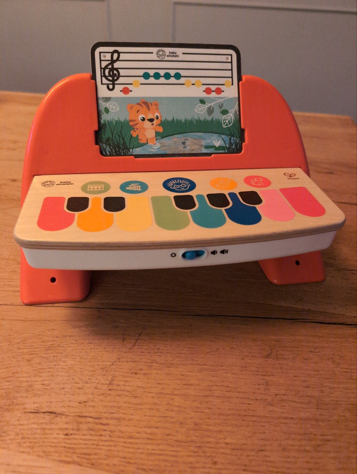 Baby Einstein Hape Magic Touch Piano met 6 muziekkaarten, Kinderen en Baby's, Ophalen of Verzenden, Zo goed als nieuw, Overige typen