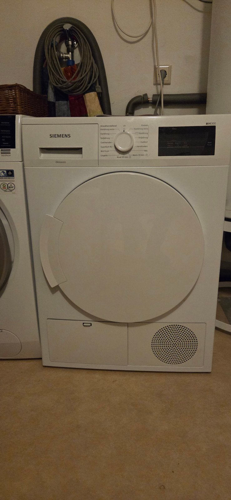 Siemens iQ300 Condensdroger - Zeer Goede Staat, Ophalen, 6 tot 8 kg, Anti-kreukfase, Zo goed als nieuw
