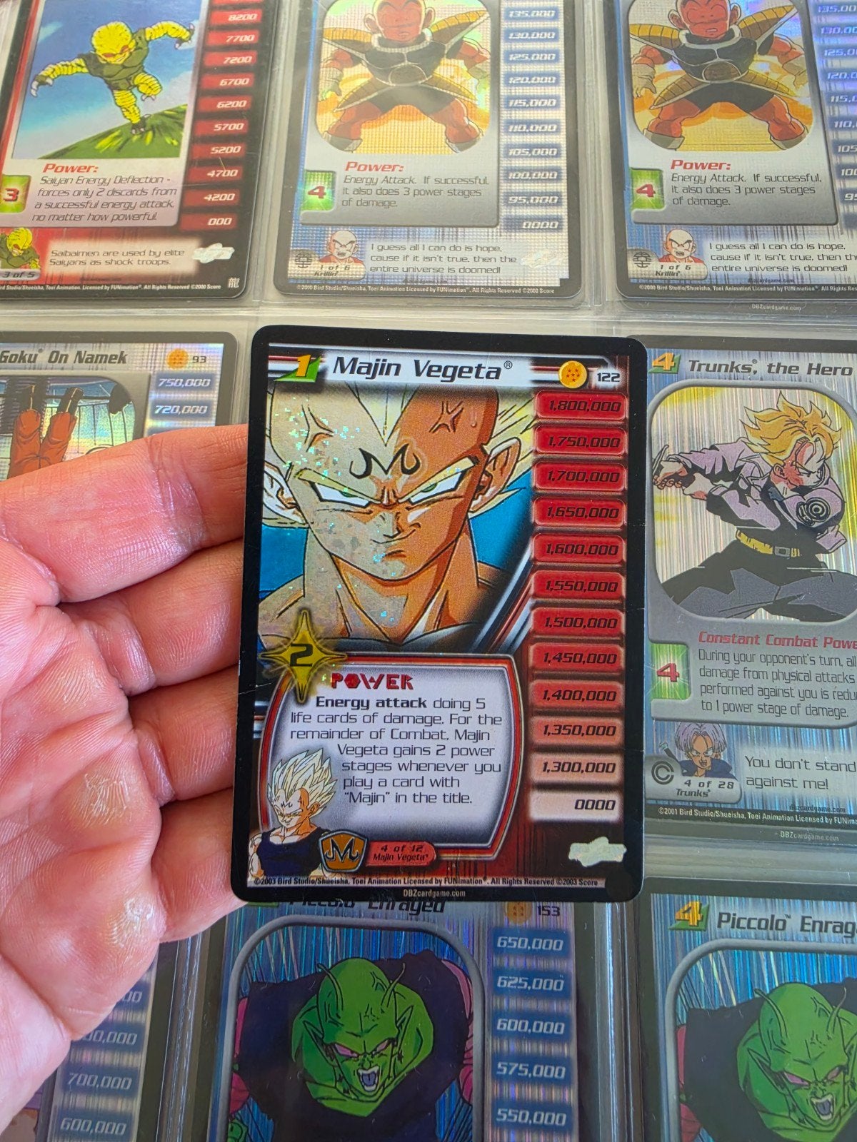 !Beschadigd! Dragonball Z Score Karten Majin Vegeta half fo, Verzenden