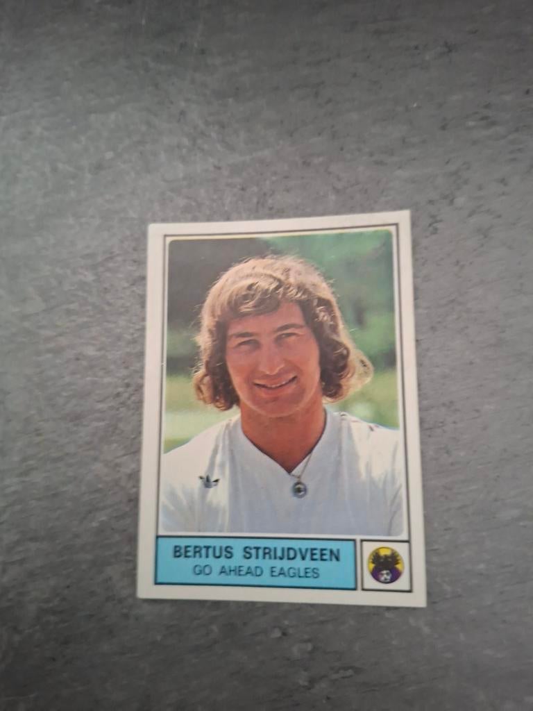 Panini sticker Voetbal 78. Bertus Strijdveen Go Ahead Eagles, Verzenden, Zo goed als nieuw, Sticker