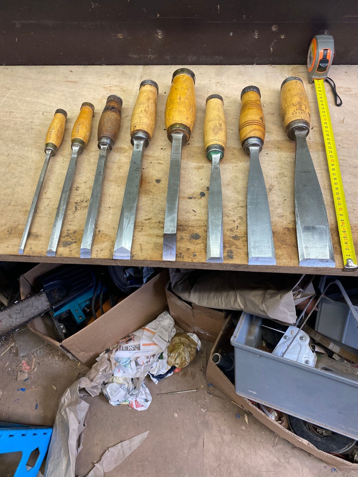 8 stuks hakbeitels van J. Nooitgedagt ., Antiek en Kunst, Antiek | Gereedschap en Instrumenten, Ophalen of Verzenden