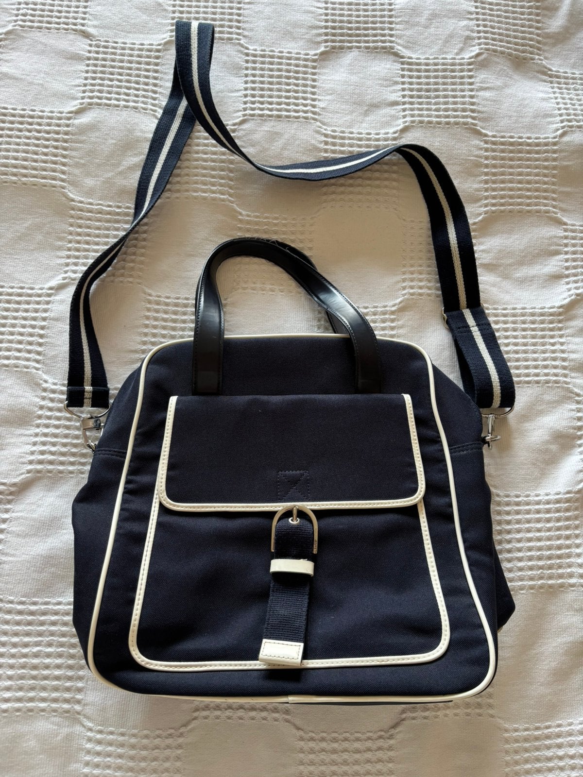 Tas Esprit blauw retro, Ophalen of Verzenden, Zo goed als nieuw, Blauw, Esprit