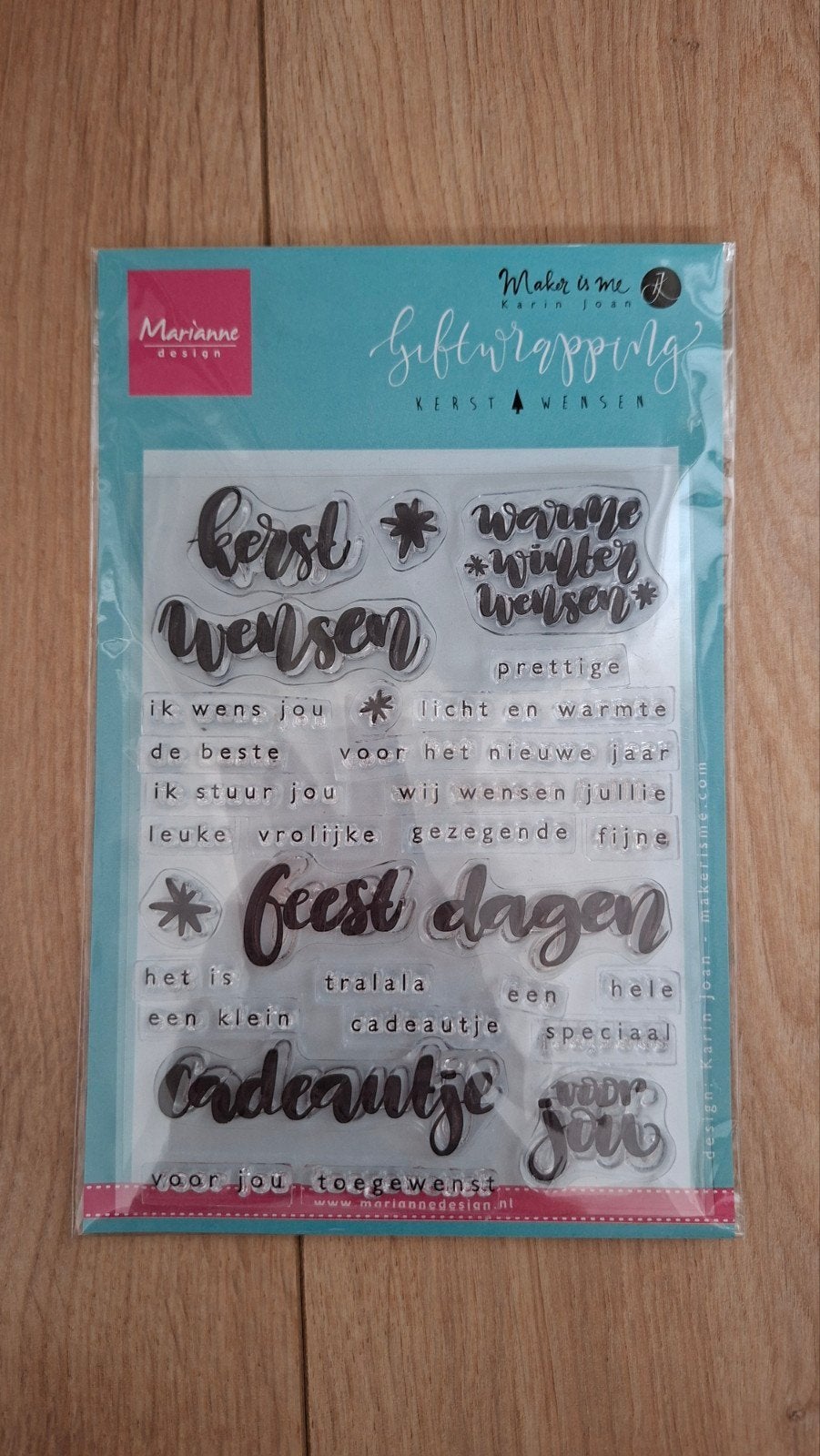Marianne design stempel set - Karin Joan -  KJ1717, Ophalen of Verzenden, Clearstamp