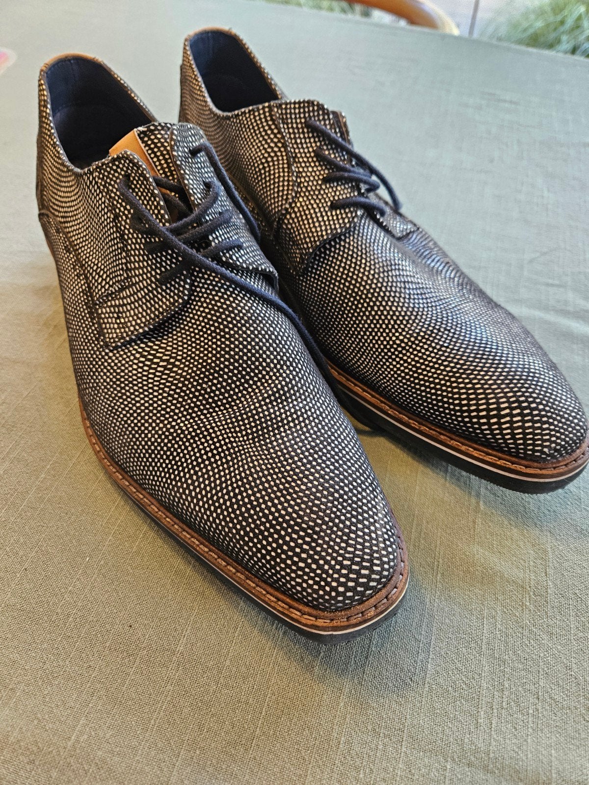 Berkelmans Nette Schoenen maat 44 Zwart (donkerblauw/Wit), Ophalen, Berkelmans, Blauw, Zo goed als nieuw