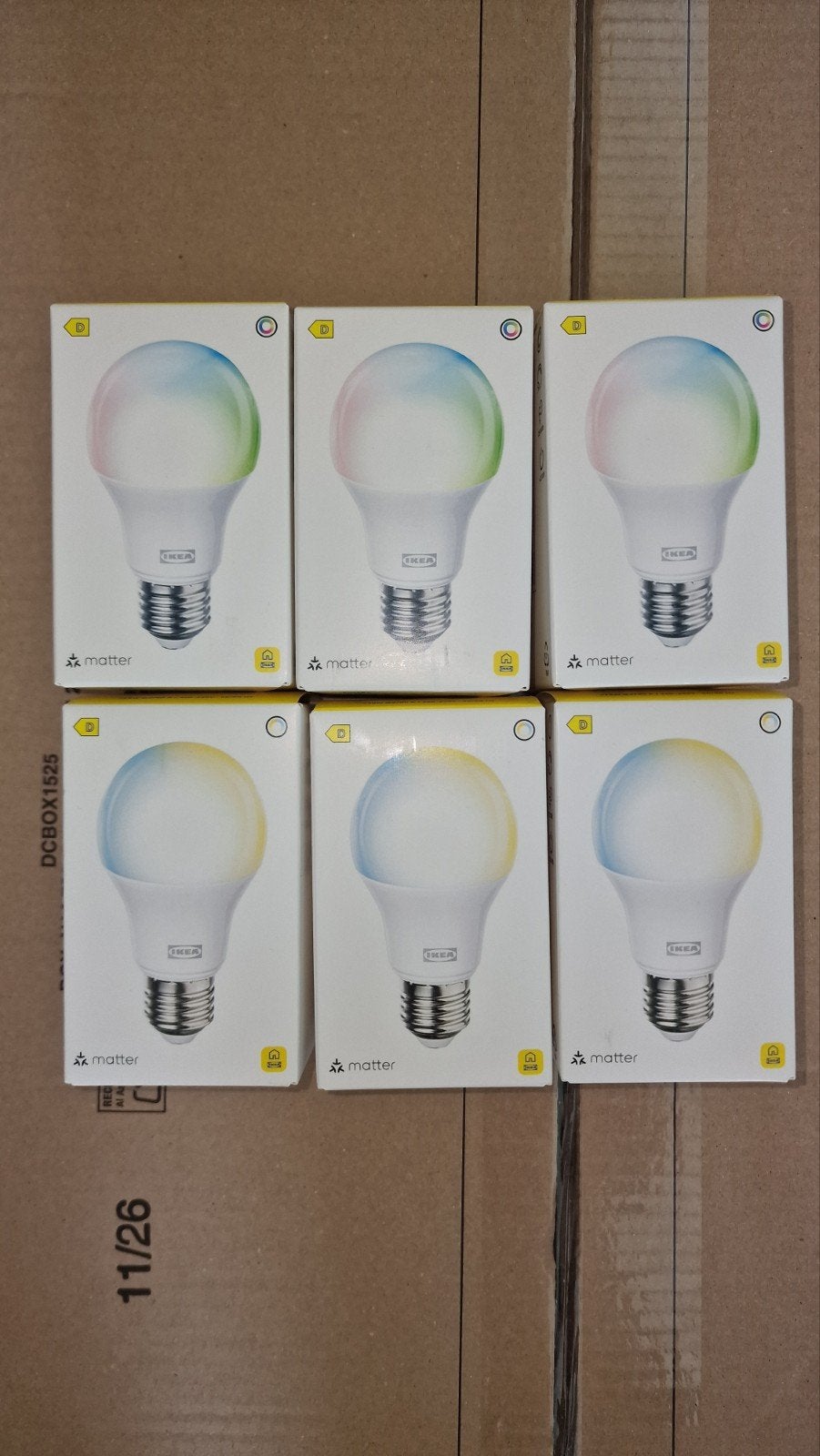 6 IKEA KAJPLATS E27 1055 lm smart lampen, Ophalen of Verzenden, Nieuw