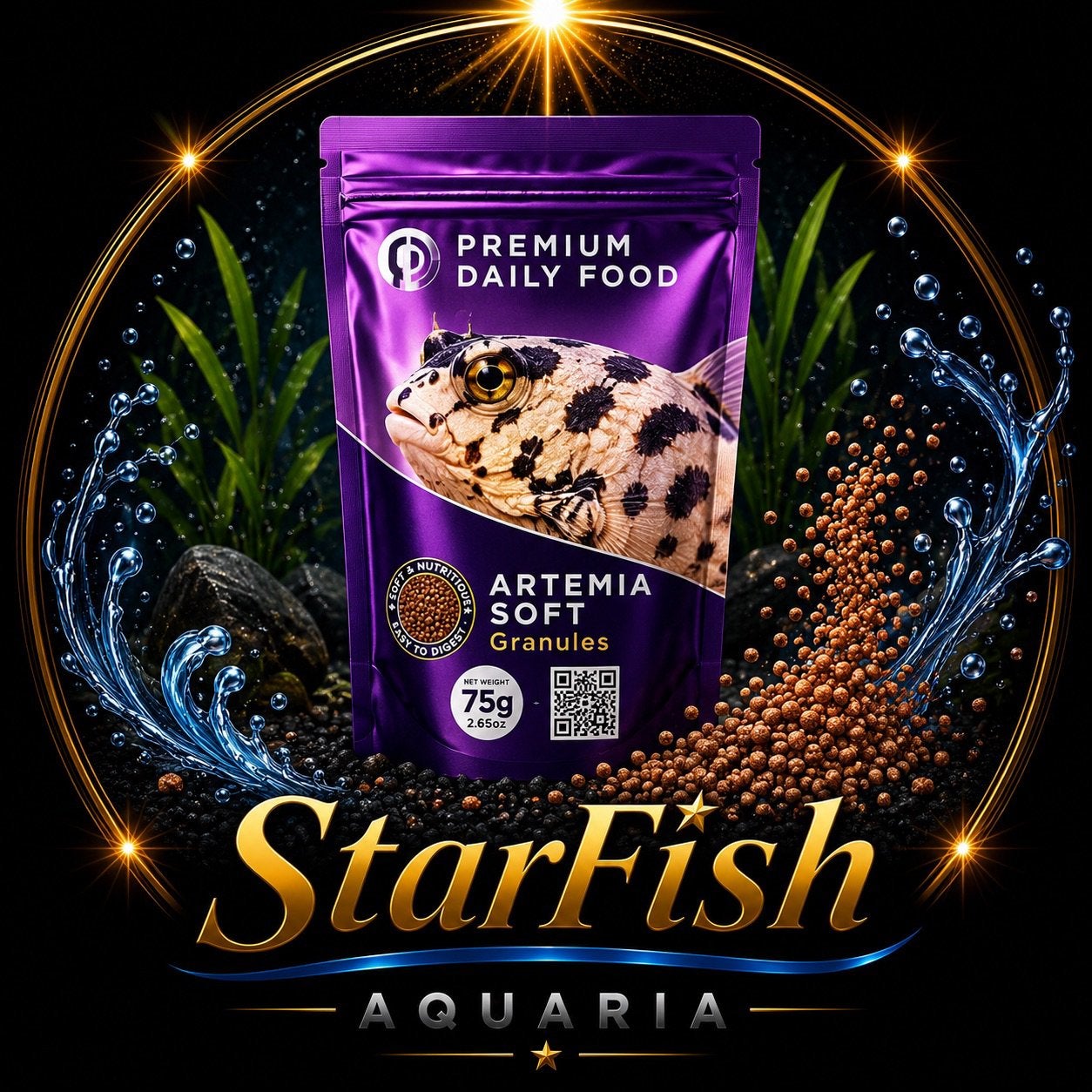 Artemia soft granules, Vis, Zoetwatervis