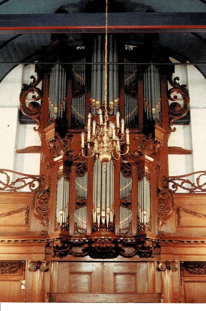 Langweer, interieur Kerk, Ophalen of Verzenden, Ongelopen, Friesland