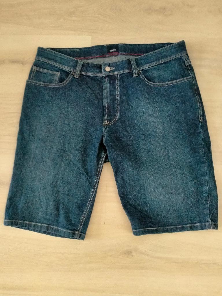 Heren denim korte broek / shorts "Hattric " maat 52, zgan., Kleding | Heren, W36 - W38 (confectie 52/54), Hattric, Blauw, Ophalen of Verzenden