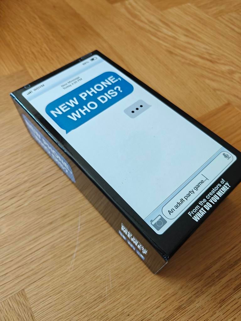 New Phone, Who Dis? - Volwassen kaartspel, Vijf spelers of meer, Ophalen of Verzenden, Zo goed als nieuw, What Do You Meme?