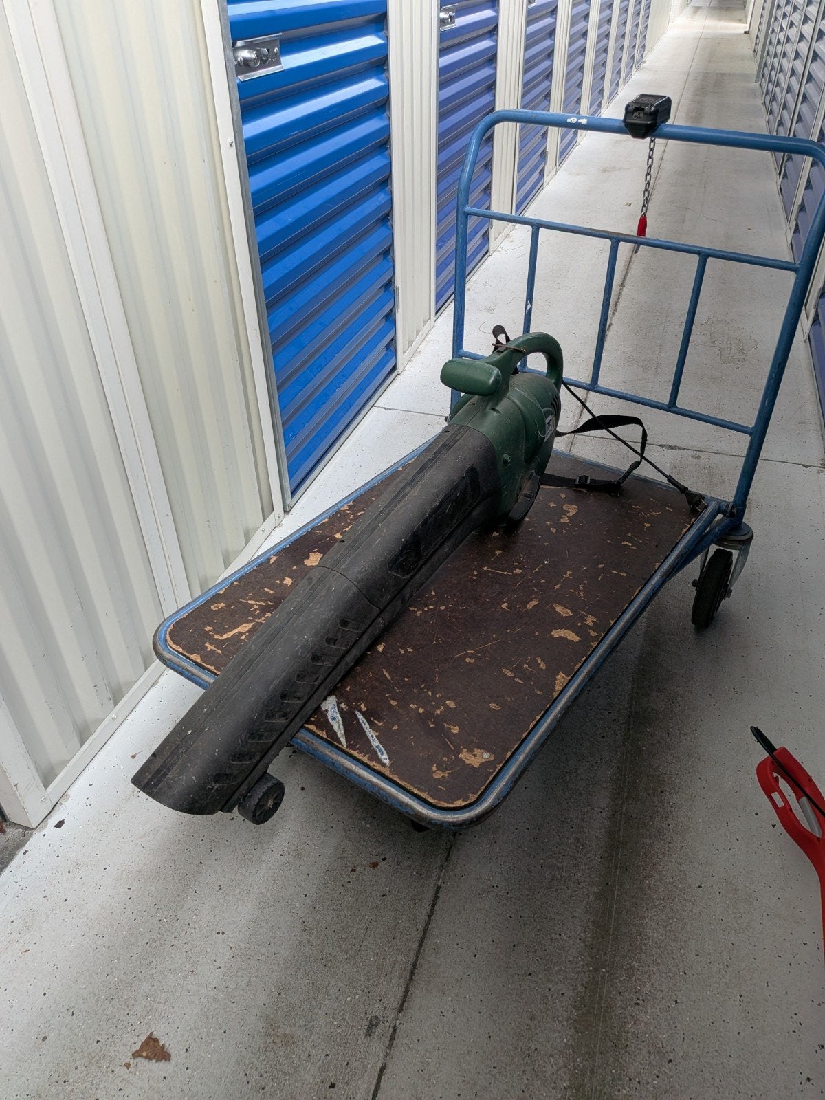 Electrische bladblazer, 100 liter of meer, Ophalen, Transportkar
