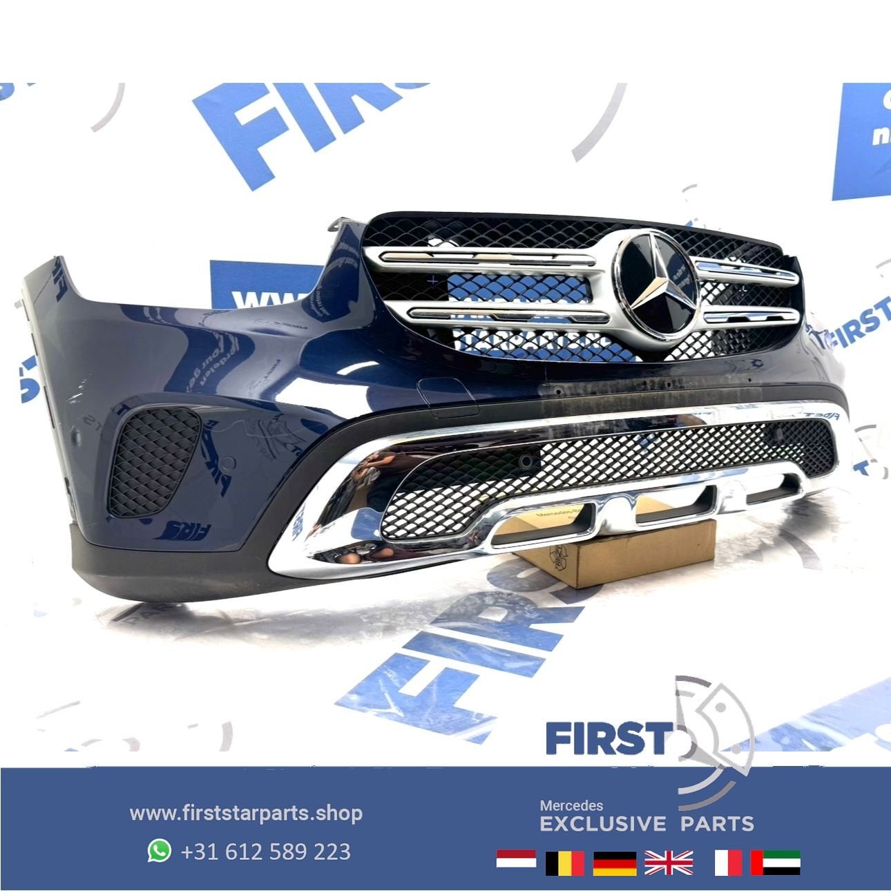 W253 BUMPER GLC COMPLEET + GRIL A2538858102 ZWART WIT GRIJS, Auto-onderdelen, Gebruikt, -, Voor, Ophalen of Verzenden