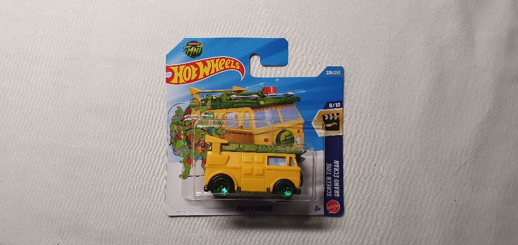 Hot Wheels TMNT Turtles Party Wagon geel groen, Ophalen of Verzenden, Nieuw, Auto