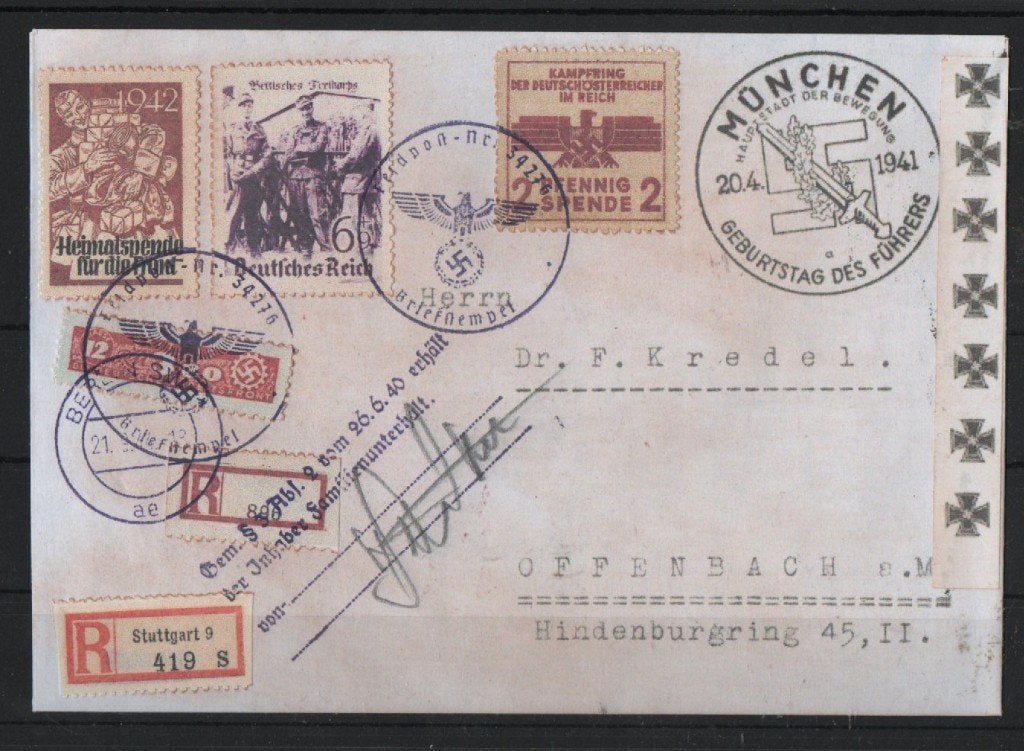 M7) brief privé-uitgave wo2 GERMANY, Verzenden, BRD, Gestempeld