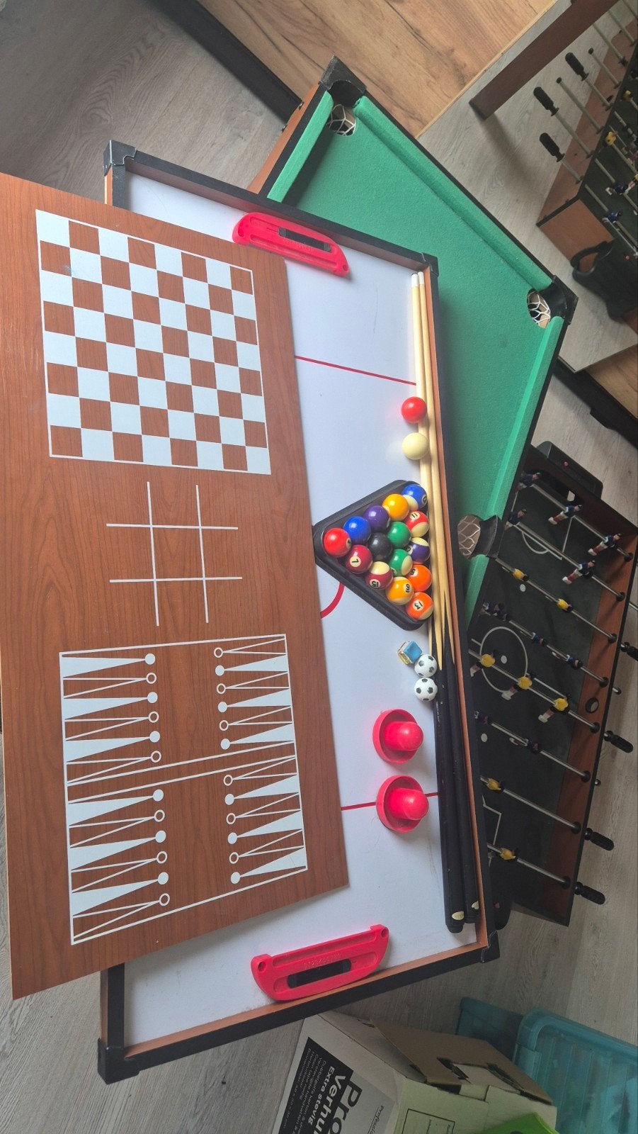 Spellen tafel, Ophalen, Pooltafel