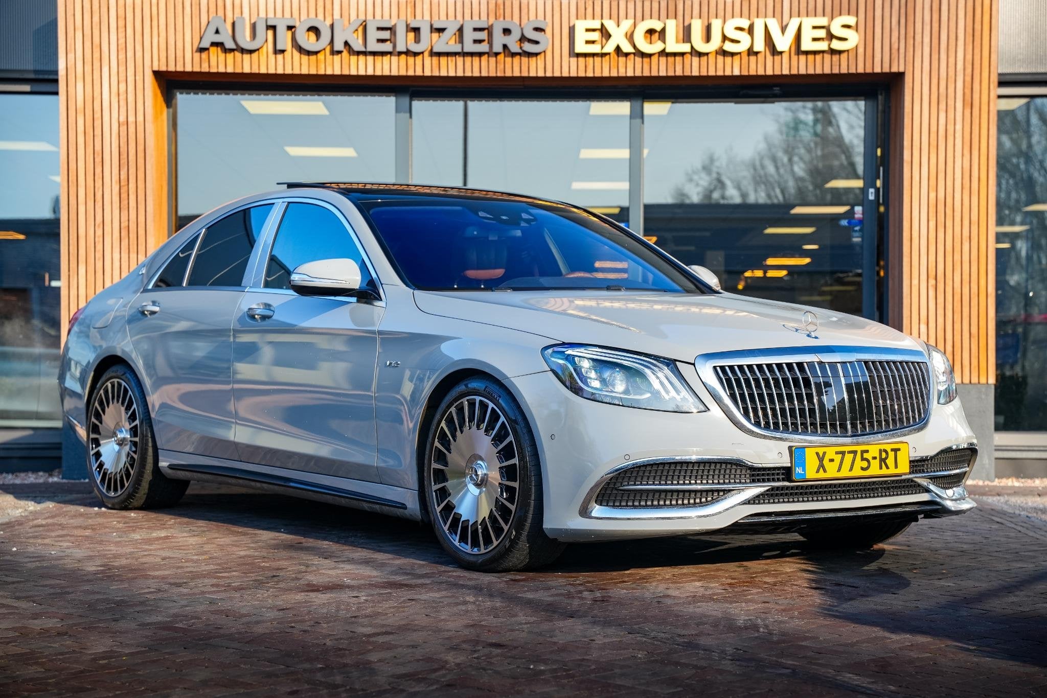 Mercedes-Benz S-klasse 500 4Matic Lang Edition 1 Maybach pak, Auto's, Gebruikt, Zwart, Bedrijf, Vierwielaandrijving