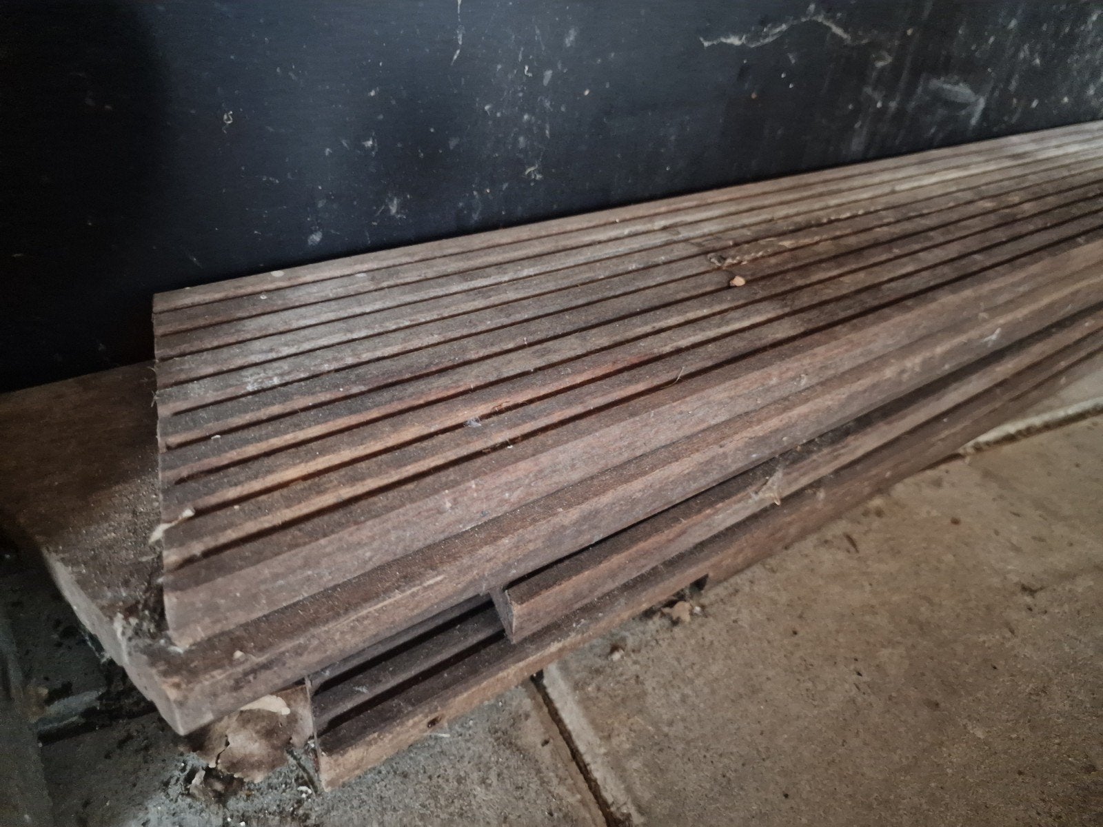 Hardhouten vlonderplanken, Ophalen, Hout