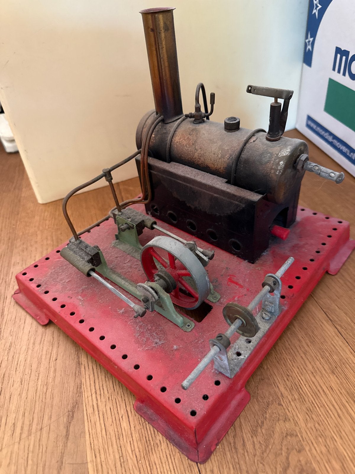 Meccano Stoommachine - Vintage Model, Antiek en Kunst, Antiek | Speelgoed, Ophalen