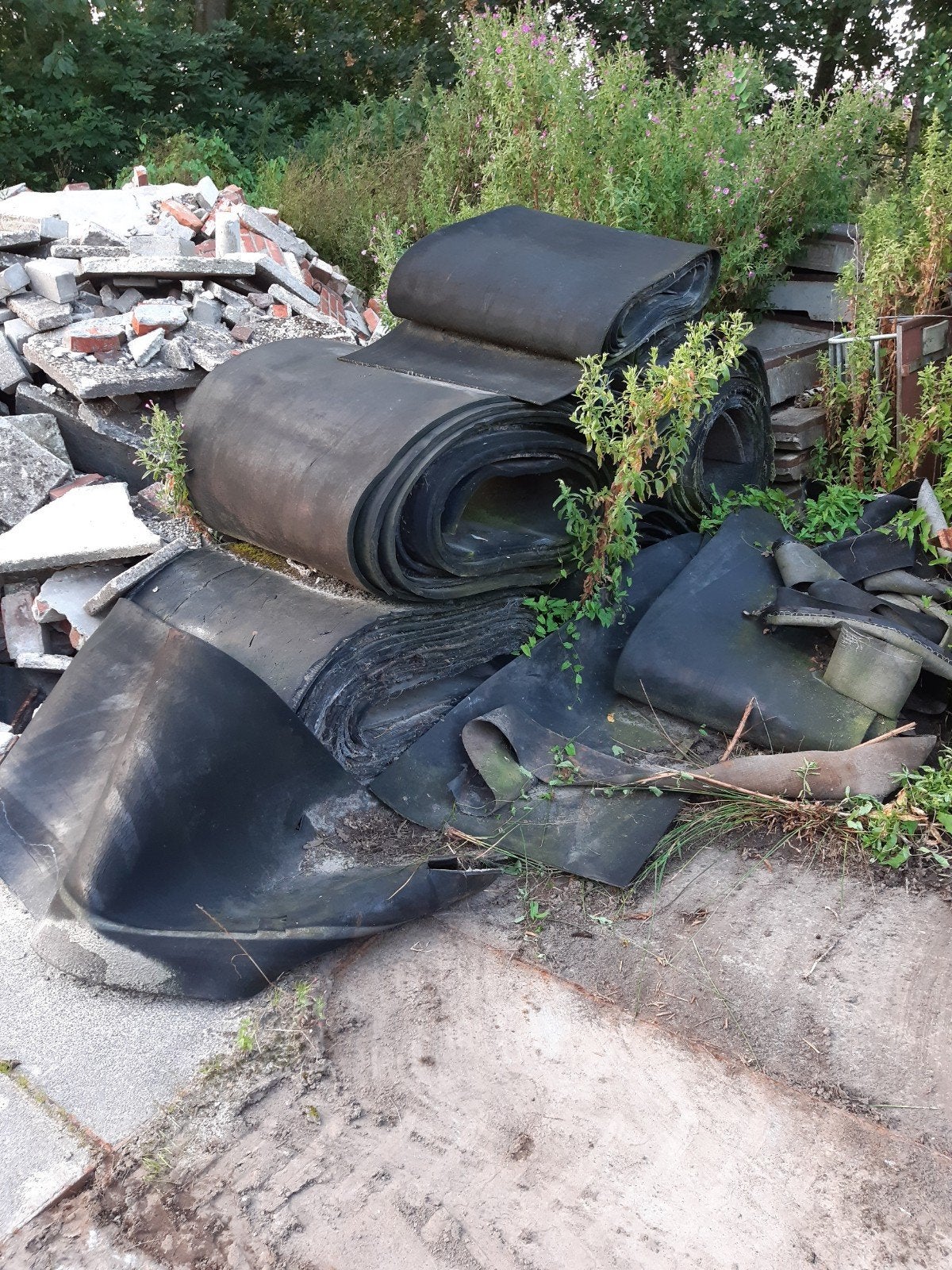 rollen rubber rubber mat, Ophalen of Verzenden