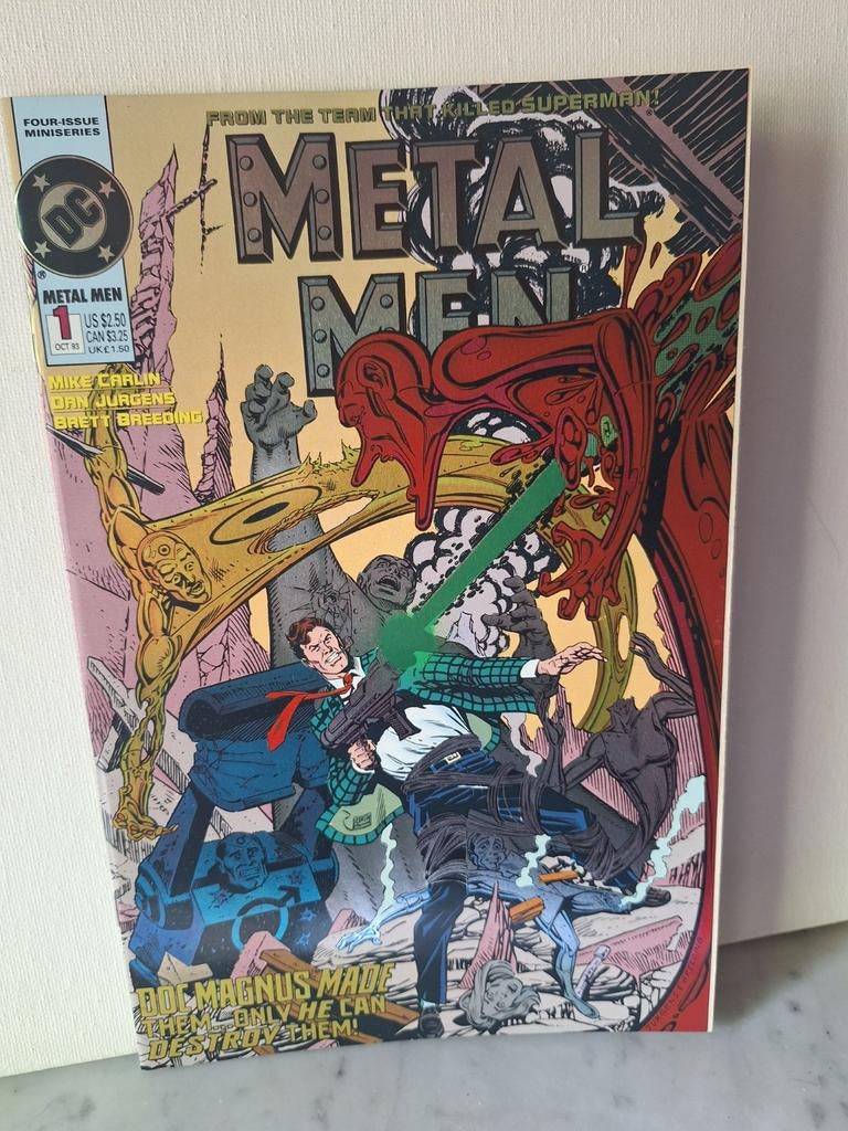 Metal Men #1 (DC Comics, 1993) - Eerste uitgave miniserie, Boeken, Strips | Comics, Amerika, Mike Carlin, Dan Jurgens, Brett Breeding