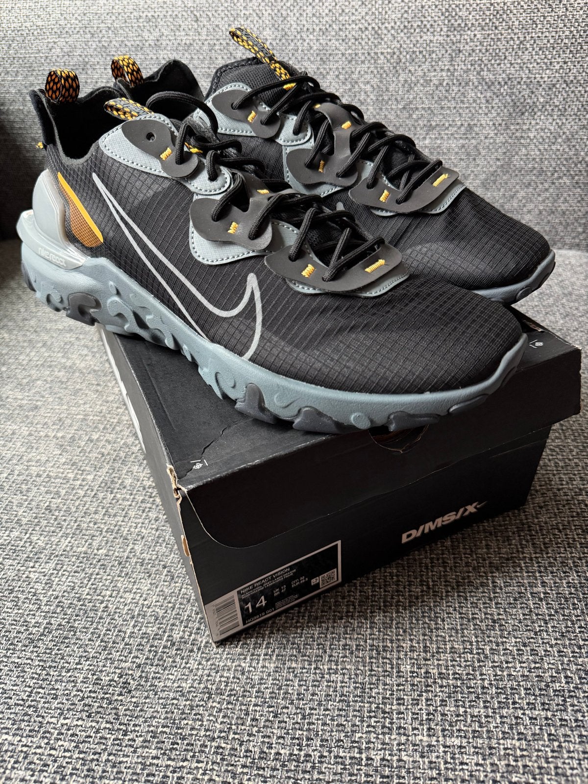 Nike React Vision - Maat 48.5 - Nieuw in doos, Kleding | Heren, Zwart, Nieuw, Ophalen of Verzenden, Sneakers of Gympen