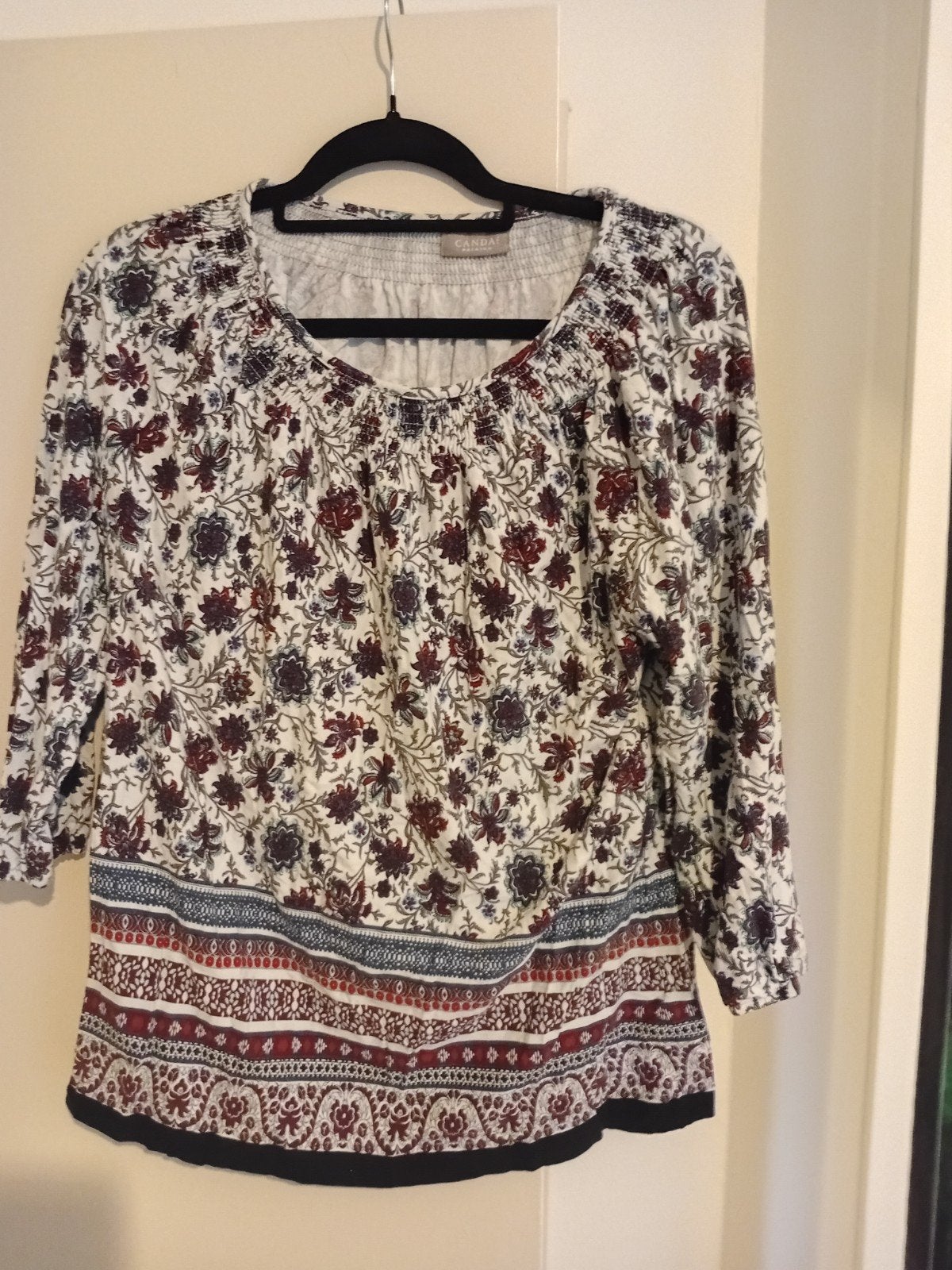 Canda Premium Bloes Maat M met Bloemenprint, Maat 38/40 (M), Meerkleurig, Ophalen of Verzenden, Zo goed als nieuw