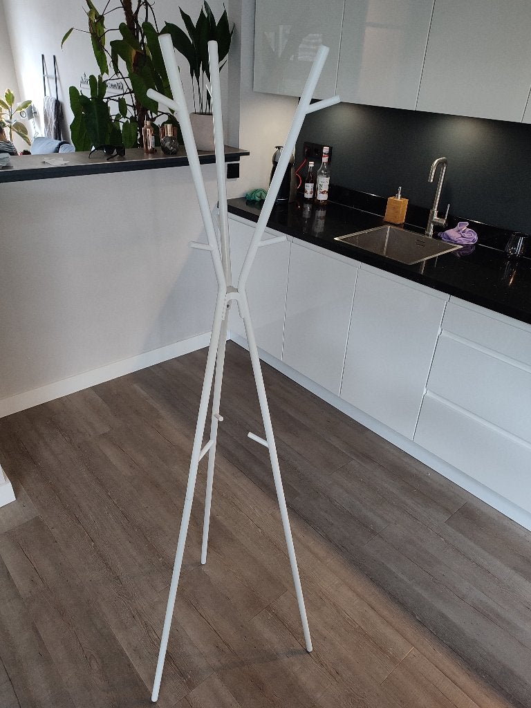 Ikea Ekrar kapstok wit, Ophalen, Zo goed als nieuw, Metaal, Staande kapstok