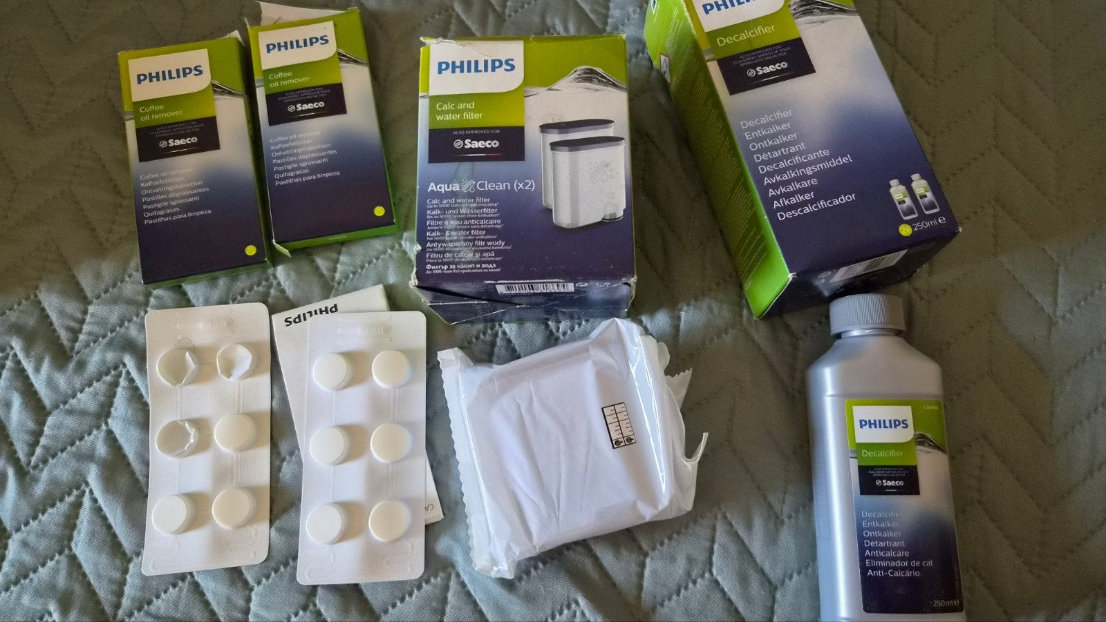 philips saeco onderhoud 1x ontkalker 1x waterfilter 9 ontvet, Ophalen, Nieuw