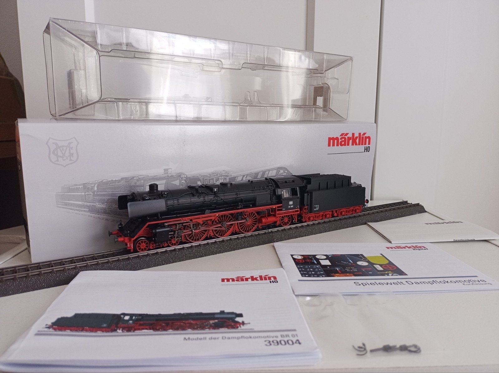 Märklin 39004 BR 01 105 digitaal in OVP + rookgenerator, Wisselstroom, Gebruikt, Locomotief, Ophalen of Verzenden