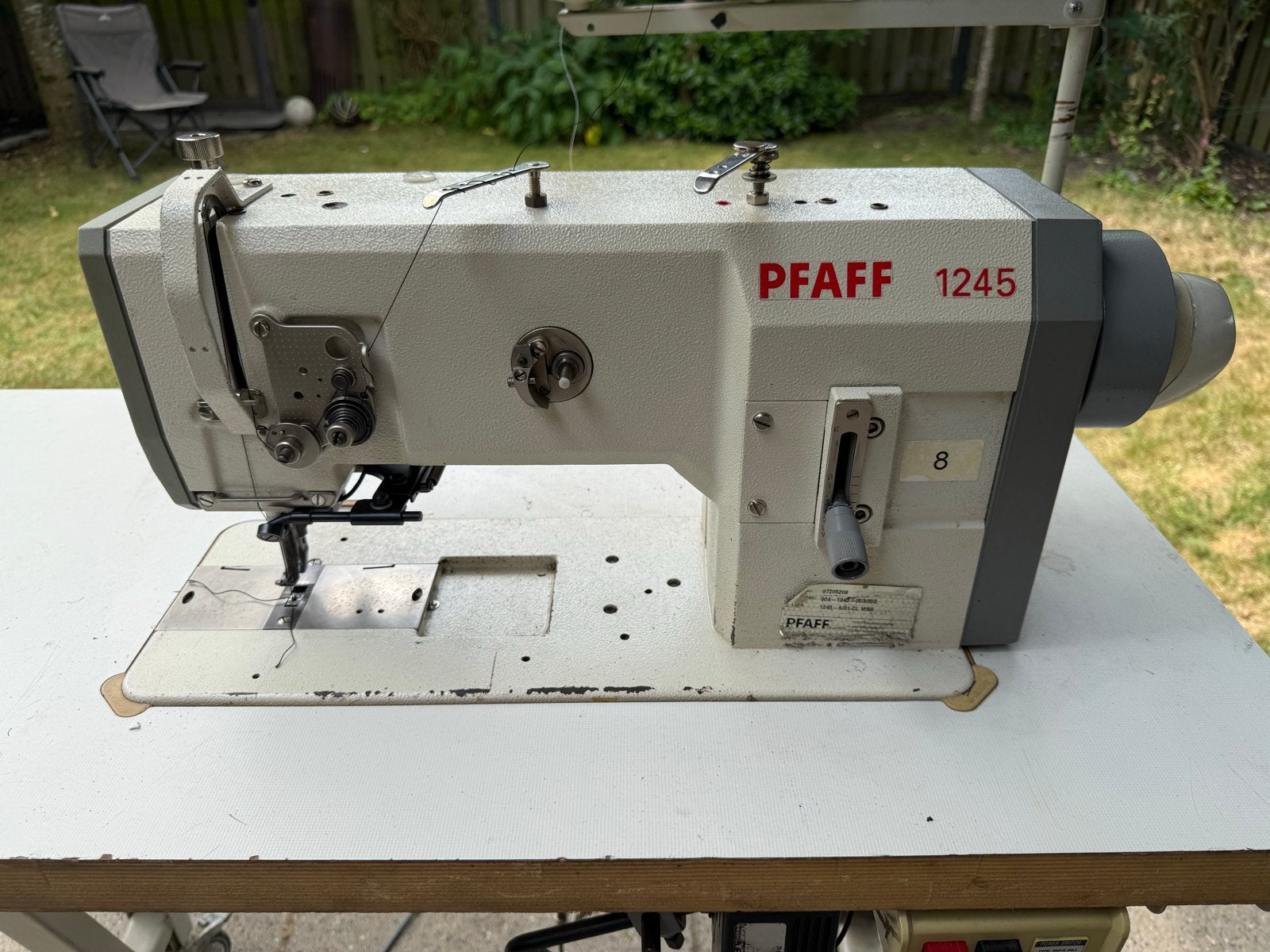 Pfaff 1245 3-voudig transport, Hobby en Vrije tijd, Naaimachines en Toebehoren, Gebruikt, Naaimachine, Pfaff, Industrieel, Ophalen