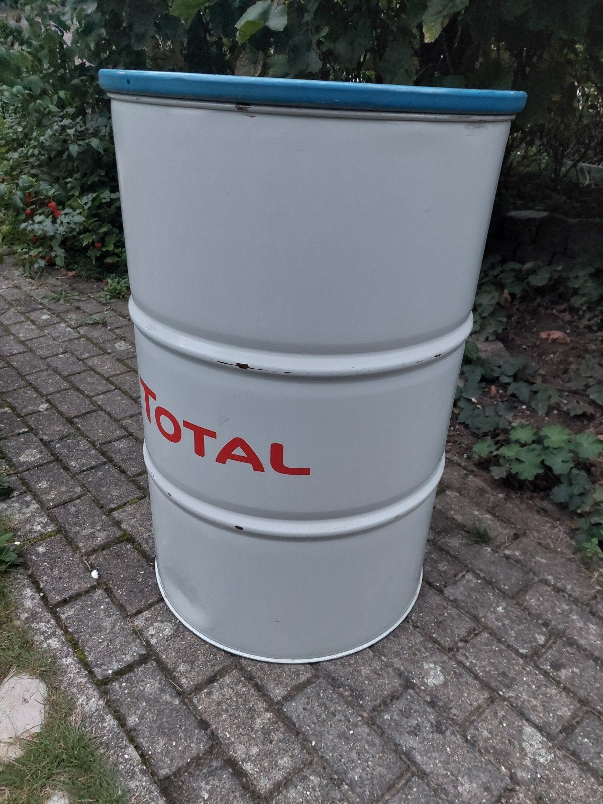 Metalen Total olievat l, Huis en Inrichting, Ophalen, Gebruikt, Metaal