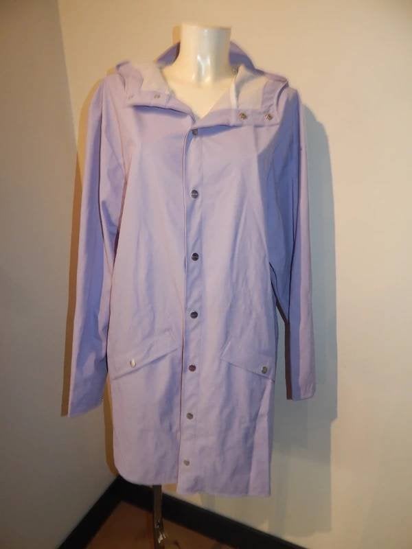 Rains langer model regen jas lila paars van kleur M/L, Rains, Verzenden, Paars, Maat 42/44 (L)