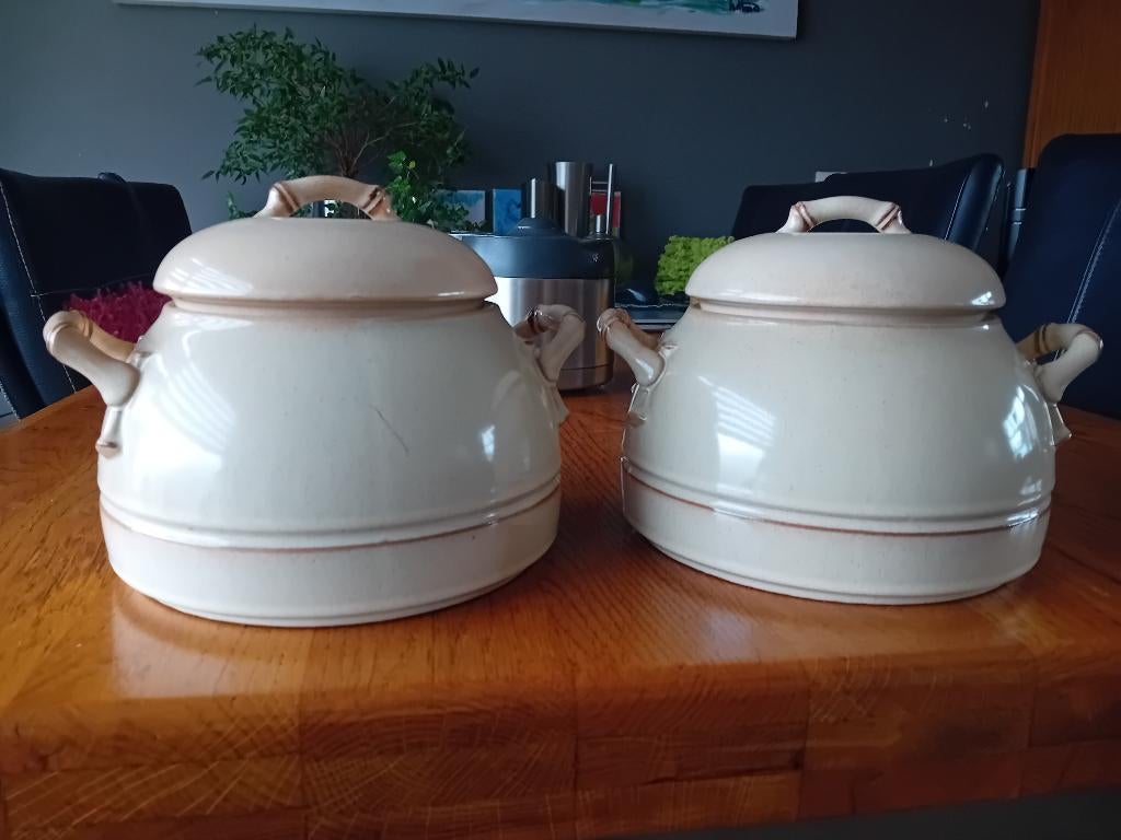 2 dek schalen /schaal MELITTA BAMBUS SERVIES NIEUW / vintage, Huis en Inrichting, Keuken | Servies, Nieuw, Ophalen of Verzenden