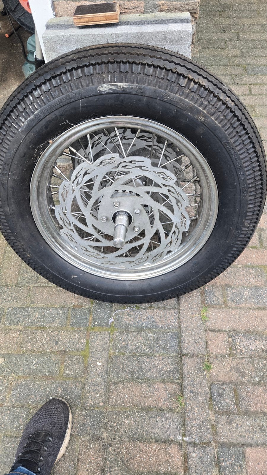 voorvork en voorwiel passend in yamaha xs650, Motoren, Ophalen, Gebruikt