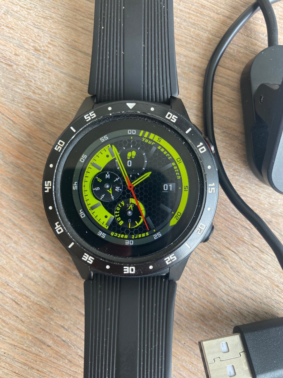 Guardo fit coach explore sporthorloge smartwatch, Zwart, Ophalen of Verzenden, Zo goed als nieuw, GPS