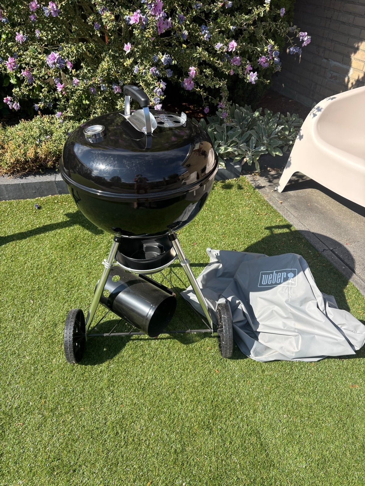 Weber Compact Kettle BBQ 47cm met accessoires, Tuin en Terras, Houtskoolbarbecues, Ophalen, Nieuw, Met accessoires
