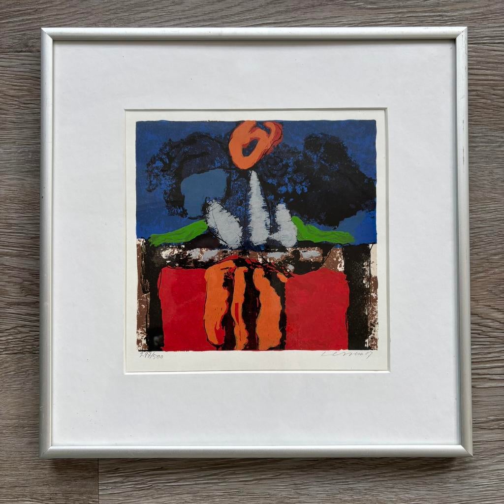 Henk van Vessem - Zonder titel - Zeefdruk (31x31cm), Ophalen of Verzenden