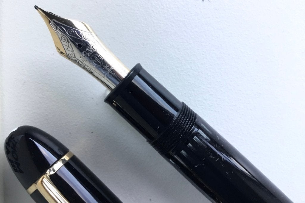 Montblanc Meisterstück 149 Vulpen "CIGAR" 14K (M), Ophalen of Verzenden, Zo goed als nieuw, Vulpen, Mont Blanc