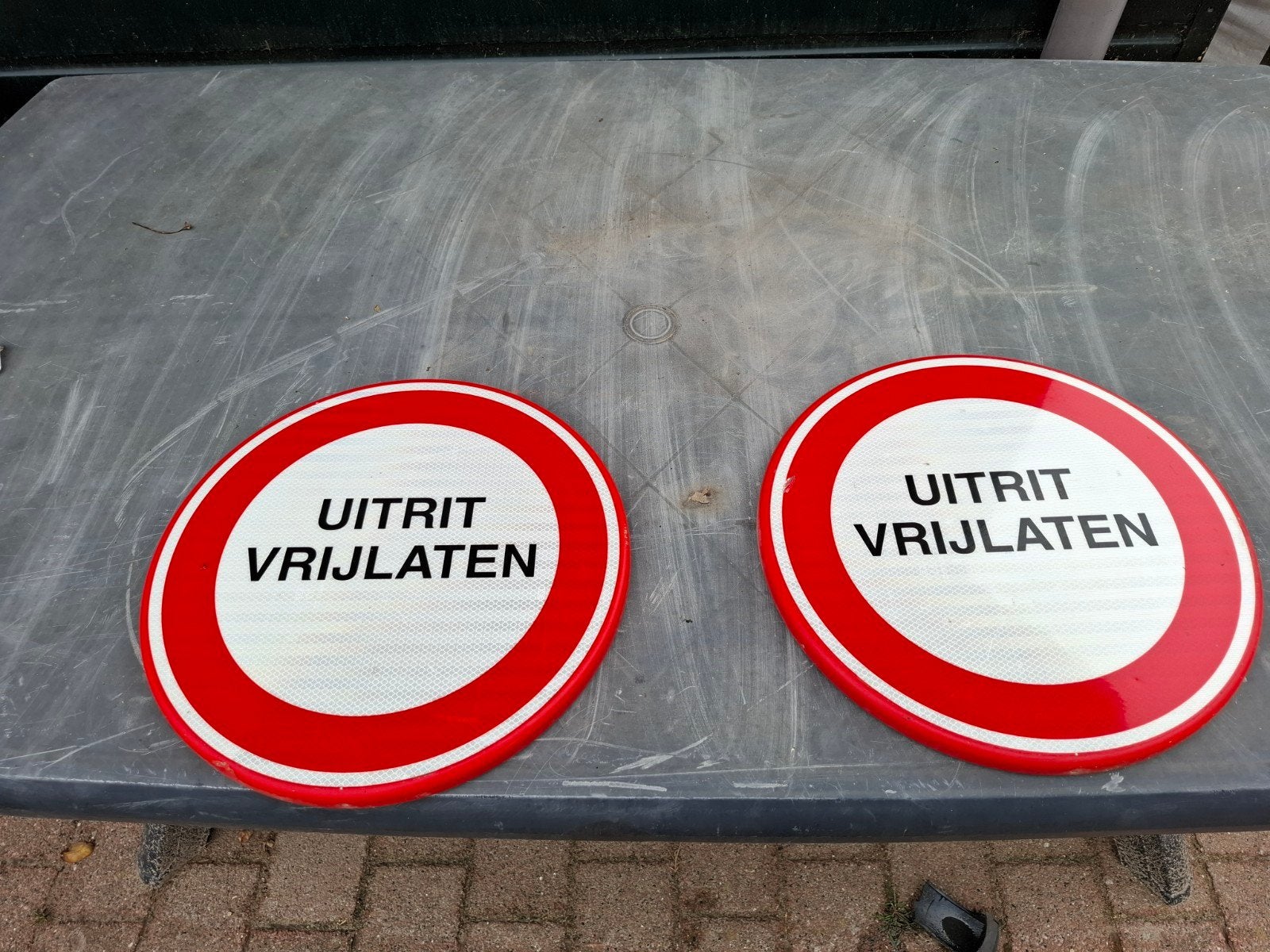 Verkeersborden., Ophalen, Gebruikt