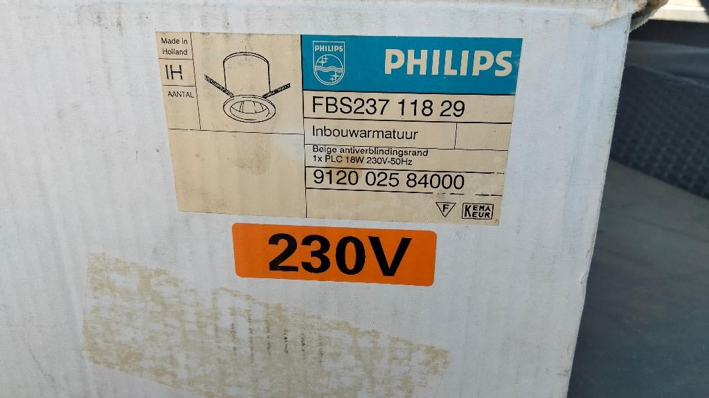 Philips PLC 18W inbouw armatuur, Minder dan 30 watt, Nieuw, Overige fittingen, Ophalen of Verzenden