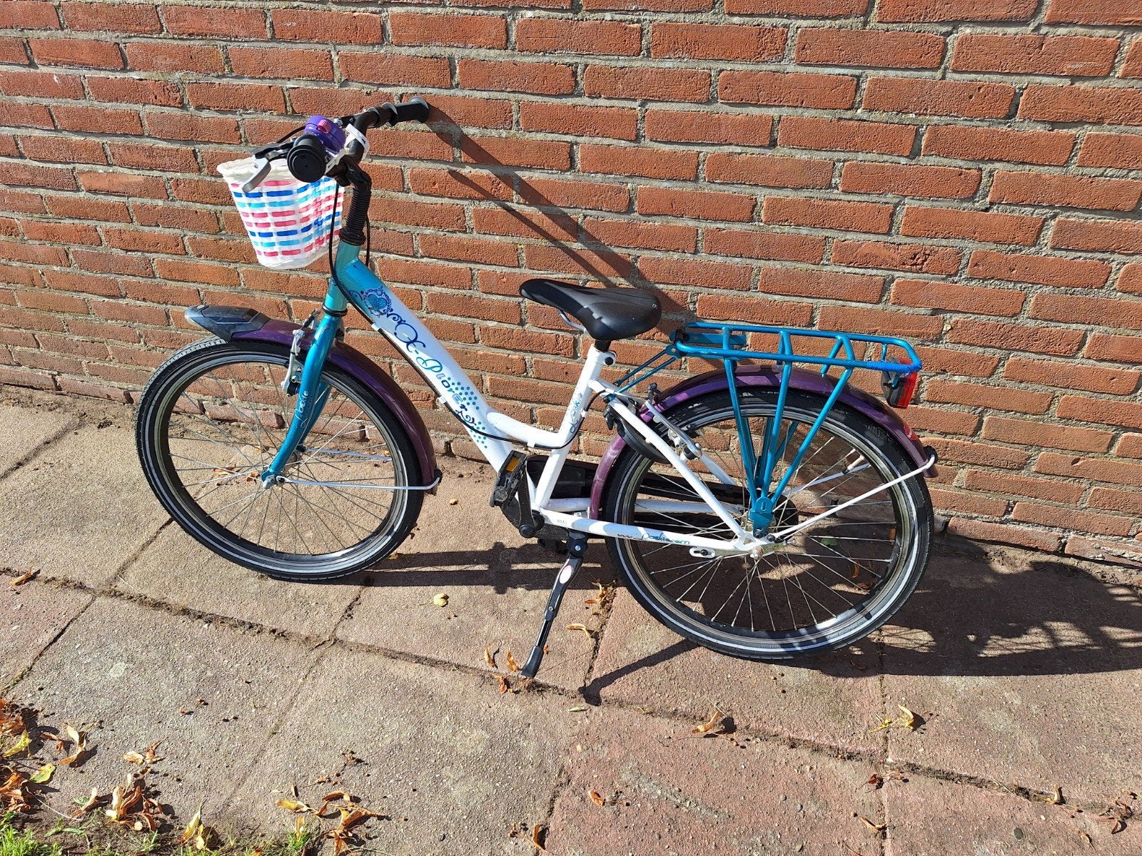 meisjesfiets 22 inch, Fietsen en Brommers, Ophalen, Terugtraprem, 22 inch, Gebruikt