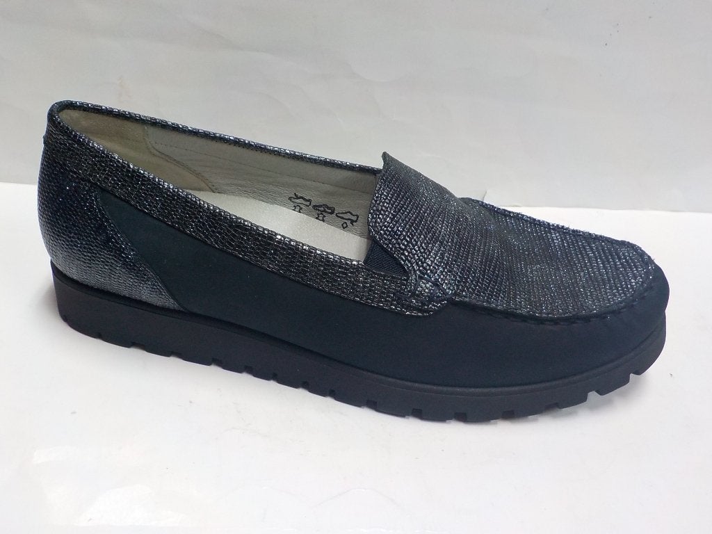 Donkerblauwe mocassin Waldläufer maat 42, Blauw, Instappers, Nieuw, Ophalen of Verzenden