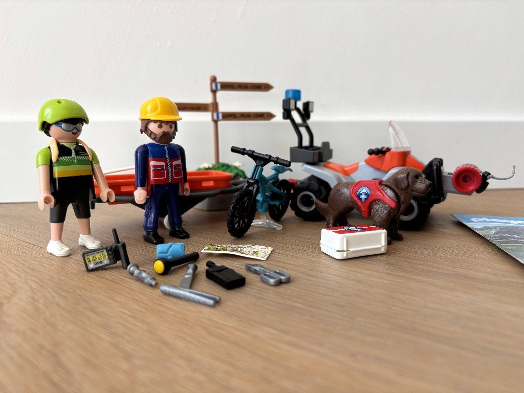 Playmobil Rescue Action Mountain Biker Rescue 70662, Kinderen en Baby's, Gebruikt, Complete set, Ophalen of Verzenden, Figuren