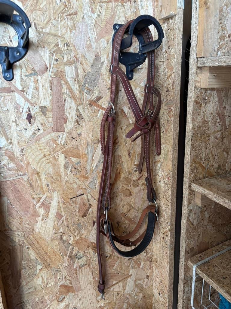 Bitloos hoofdstel sidepull western, Ophalen of Verzenden, Zo goed als nieuw, Western