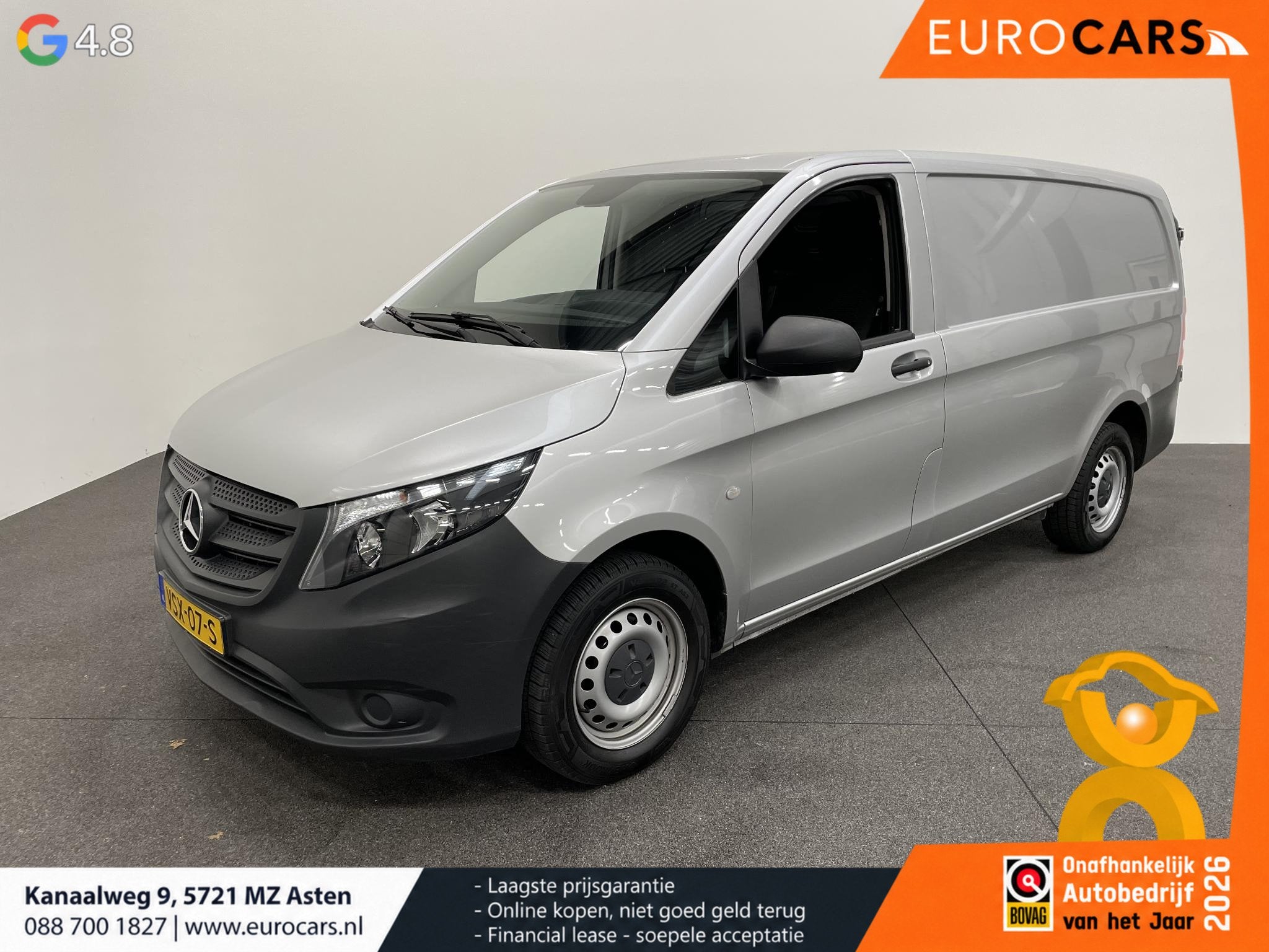 Mercedes-Benz Vito 114 CDI Lang Automaat Airco Cruise contro, Gebruikt, Euro 6, 4 cilinders, 2000 kg